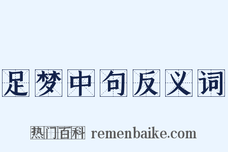 足梦中句反义词是什么意思的图片